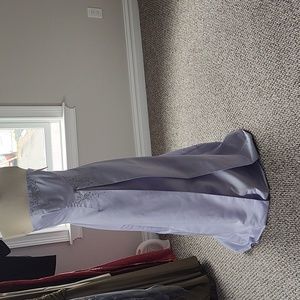 Lavender strapless dress